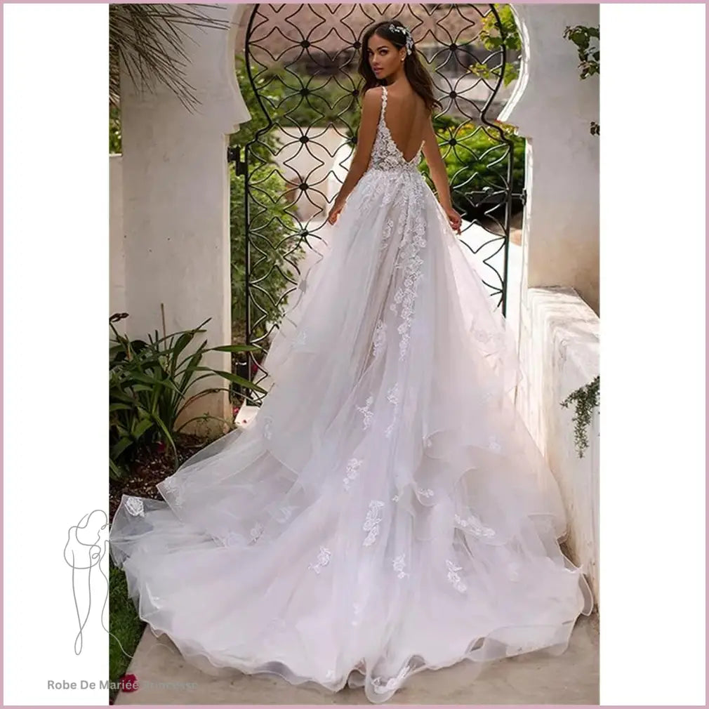 Robe de Mariée Dos Nu Princesse