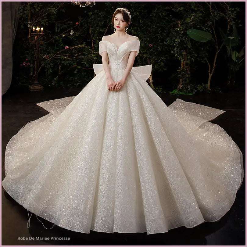Robe de Mariée Paillettes Princesse