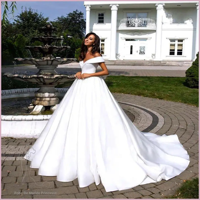 Robe de Mariée Princesse Avec Traine