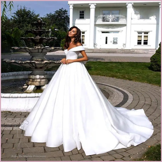 Robe de Mariée Princesse Avec Traine