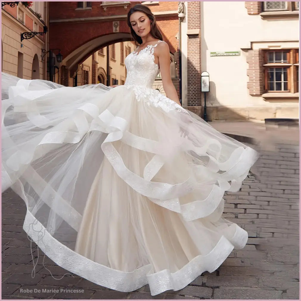 Robe de Mariée Princesse Dos Dentelle