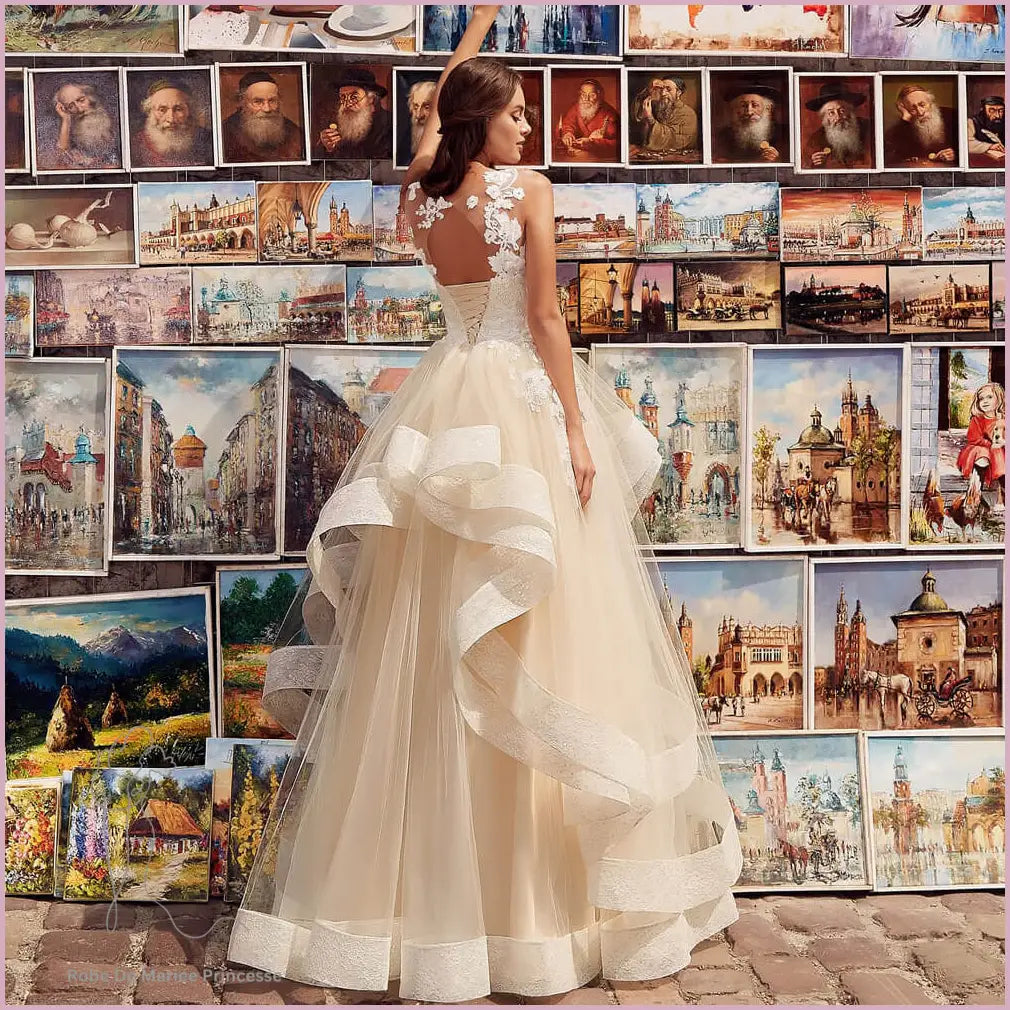 Robe de Mariée Princesse Dos Dentelle