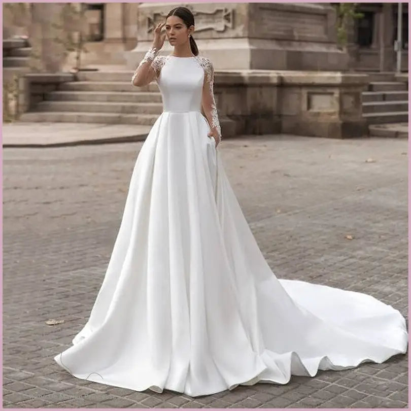 Robe de Mariée Satin Princesse