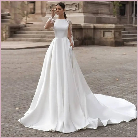 Robe de Mariée Satin Princesse