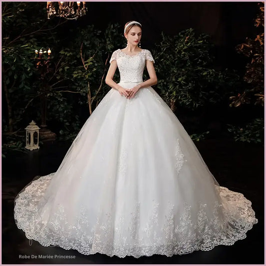 Robe de Mariée Strass et Paillette Princesse