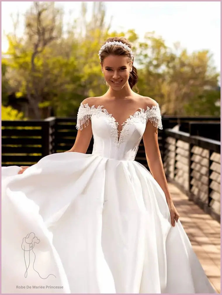 Robe de Mariée Trapèze Princesse