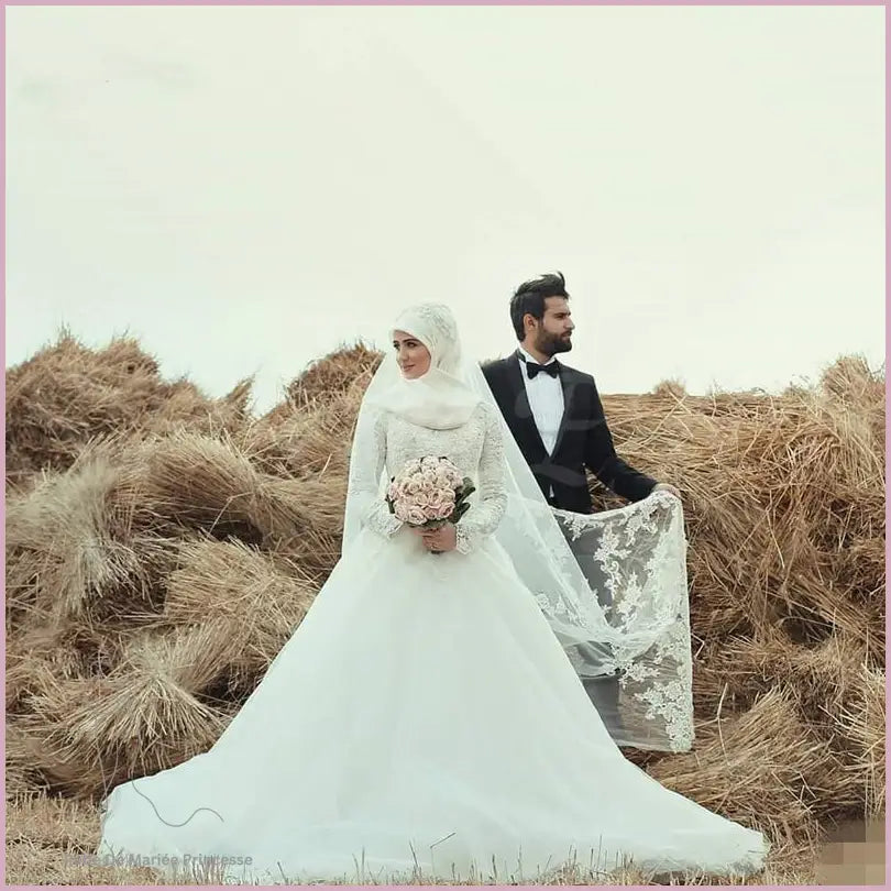 Robe de Mariée Voilée Princesse