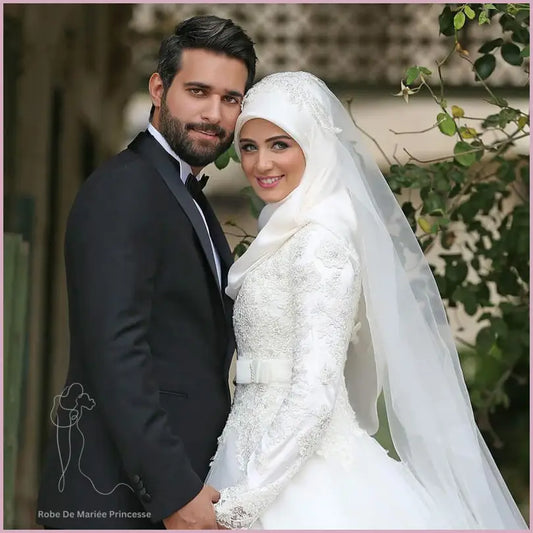 Robe de Mariée Voilée Princesse